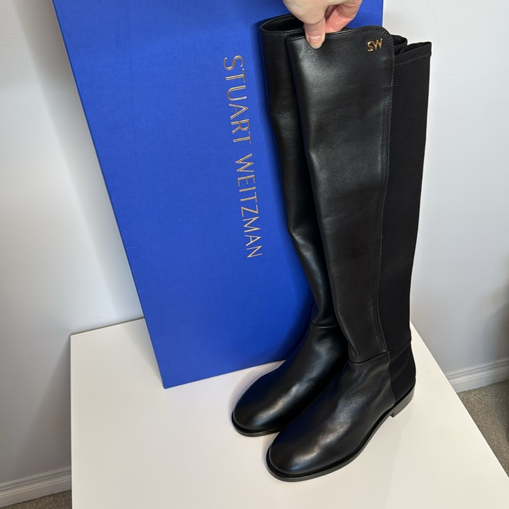NIB Stuart Weitzman 5050 Black Boots - Picture 4 of 14